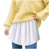 Adjustable Layering Fake Top for Women Lower Sweep T-Shirts Sweaters Extender Mini Skirt Slips Versatile Fake Hem view 1