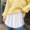 Adjustable Layering Fake Top for Women Lower Sweep T-Shirts Sweaters Extender Mini Skirt Slips Versatile Fake Hem view 2