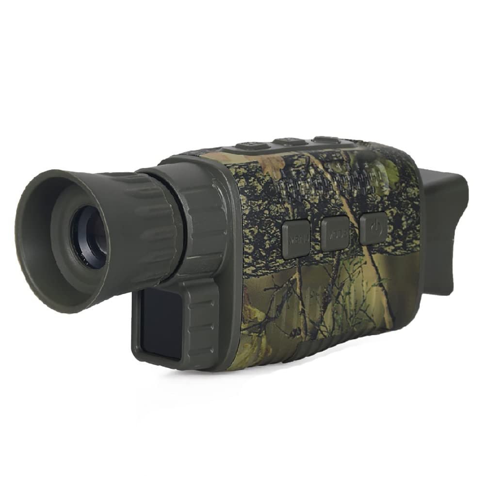 Camouflage Infrared Camera Night Vision Monocular, Take Photos and 960P Video, 200m/656ft Long Viewing Range, for Complete Darkness, Hunting, Camping, Navigation