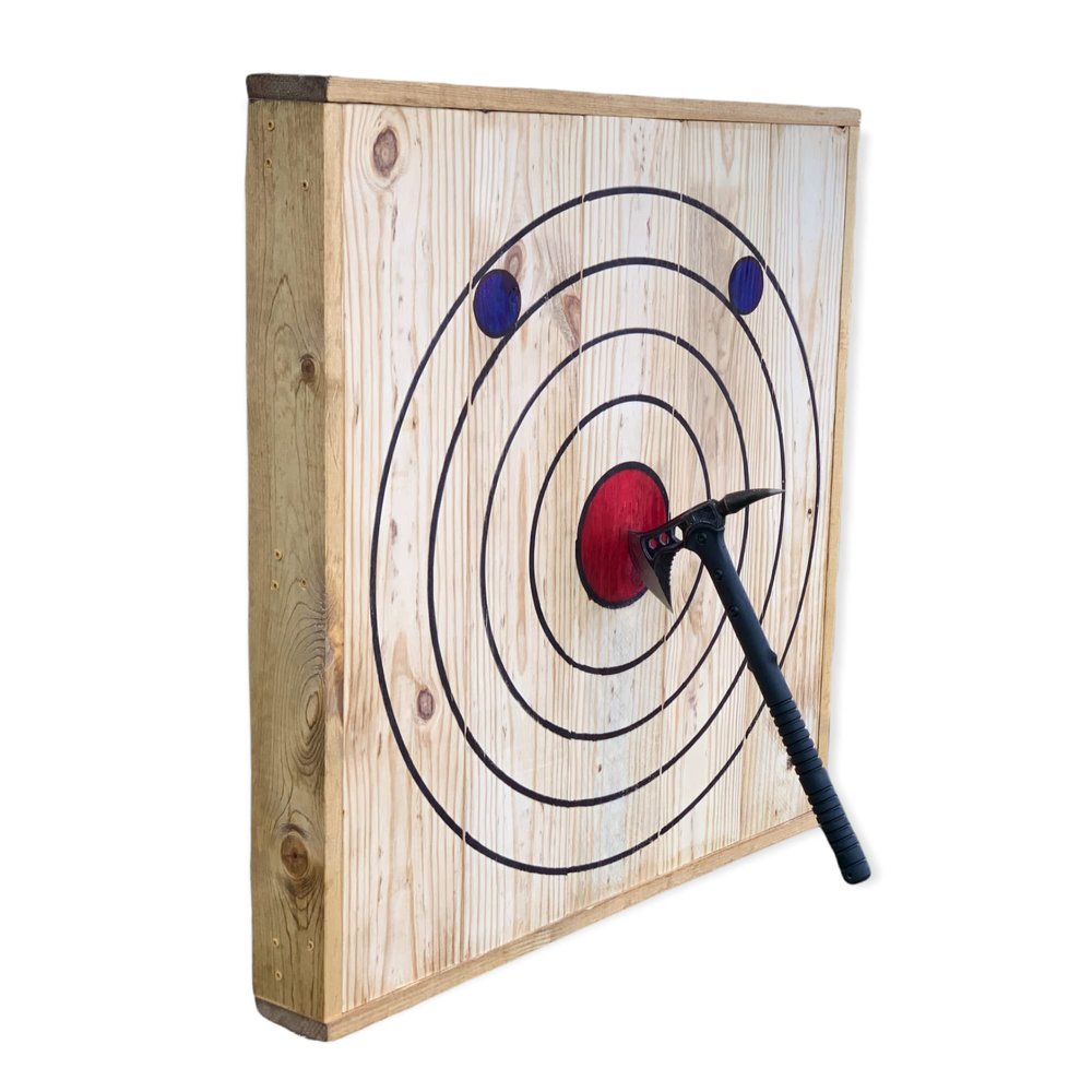 Medium 4-Ring Hanging Axe and Knife Throwing Targets