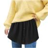 Adjustable Layering Fake Top for Women Lower Sweep T-Shirts Sweaters Extender Mini Skirt Slips Versatile Fake Hem view 1