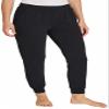 Eddie Bauer Womens 2 Pack Fleece Lounge Joggers (Small, Black/Heather Olive) view 2