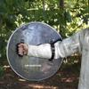 ARTIZANSTORE Medieval Wood Metal Knight Shield Viking Shield Black Norse Viking Black Shield view 3