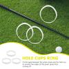 HANABASS Golf Putting Hole Cups Ring: Training Aid Accessories Outdoor Equipments Putting Cup Rings Trainer White 3Pcs view 3
