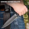 NedFoss BLACK PHOENIX Hunting Knife with Holster, 5.5" 8Cr14Mov Survival Fixed Blade Knife, G10 Handle, Bushcraft & Camping Gifts for Men view 4