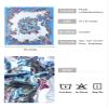 AWAYTR 35' Large Square Satin Head Scarf - 3Pcs Satin Hair Scarves Silk Bandana Headscarf Silk Feeling Scarf for Women (Paisley(coffee/Blue/Rose)) view 2
