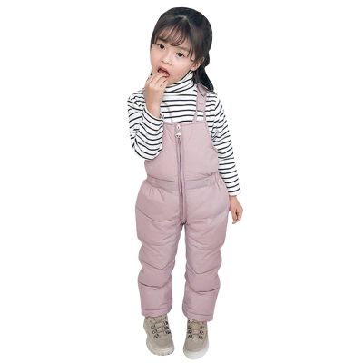 POLG Girls Boys Kids Winter Warm Outdoor Waterproof Windproof Snowboarding Skiing Jackets Snow Ski Pants Overalls Set (Pink, 12-24 Months)