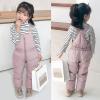POLG Girls Boys Kids Winter Warm Outdoor Waterproof Windproof Snowboarding Skiing Jackets Snow Ski Pants Overalls Set (Pink, 12-24 Months) view 2