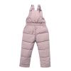 POLG Girls Boys Kids Winter Warm Outdoor Waterproof Windproof Snowboarding Skiing Jackets Snow Ski Pants Overalls Set (Pink, 12-24 Months) view 4