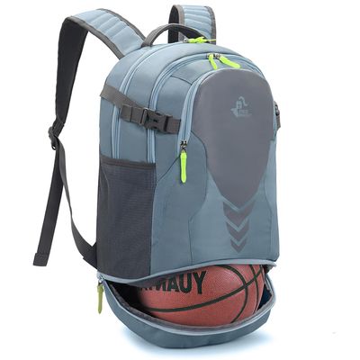35L Basketball Backpack Large Sports Bag with Separate Ball compartment, for Basketball Soccer Volleyball Swim Gym (Light Blue)