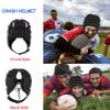 Adjustable Rugby Helmet Headguard Soft Padded Shell Hockey Head Guard Soccer Protective Headgear Scrum Cap 7v8 Flag Football Head Protector Support Soft Foam Autism Goalie Helmet for Adults Youth view 3