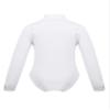 FEESHOW Kids Boys One-Piece Latin Jazz Dance Leotard Lapel Long Sleeves Button Down Shirt Romper Jumpsuit White 12 Years view 2