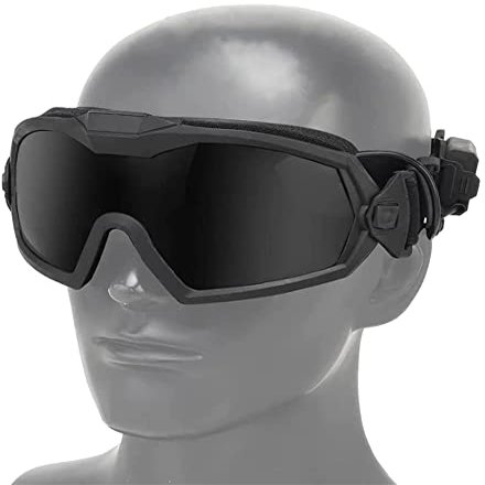 YBJMSFA Fan Edition Cooler Anti-fog Riding Goggles with Sponge Liner Adjustable Elastic Headband For Cycling Airsoft Shooting