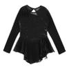 Oyolan Kids Girls Skater Figure Ice Skating Lreotard Dress Mesh Splice Athletic Gymnastic Ballet Dancewear Black C 12 Years view 3
