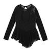 Oyolan Kids Girls Skater Figure Ice Skating Lreotard Dress Mesh Splice Athletic Gymnastic Ballet Dancewear Black C 12 Years view 4