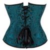 Kranchungel Renaissance Corset Tops for Women: Plus Size Overbust Corset Costume Themed Events for Renaissance Faire Visitors Medium Blackish Green view 3