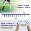 DIKAKO Agility Ladder - 20ft 12 Rung Agility Ladder Speed Training Equipment, Kids and Adult Speed Ladder for Football, Basketball, Fitness Training - Included Carry Bag and 4 Steel Stakes, Blue view 3