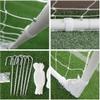 Soccer Goal Folding Three-Person Football Goal, Adult Children's Backyard, Kindergarten Football Training Network (Size : 180x120x80cm) view 4