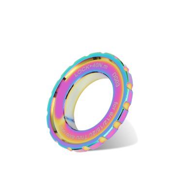 Centerlock Lockring, Rust Resistant Anti Deformation Universal Aluminum Alloy Centerlock Lock Cover Ring Disc Rotor Lockring Bike Accessory Centerlock Rotors Tool for Bike MountainBright Color