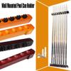 Wall Mount Billiard Cue Holder, Wooden Pool Cue Rack for 8 Billiard Cues, Game Room Pool Bar Club Pool Table Accessories (Color : Brown) view 2