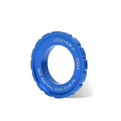 Centerlock Lockring, Aluminum Alloy Disc Rotor Lockring with Rust Resistant & Anti-Deformation Design, Universal Bike Centerlock Lock Cover for Mountain Bike, Road Bike, Bicycle Disc Brake, Blue