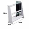 10 Pool Stick Holders, Wooden Cue Rack Floor Pool Cue Organizer/Stand, Game Room Pool Bar Club Pool Table Accessories (Color : Black) view 2