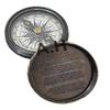 Antique Brass Poem Compass Nautical Vintage Poem Compass view 3