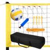 TOLEAD Portable Volleyball Net, Outdoor Volleyball Set with Height Adjustable Poles, Volleyball Ball, Pump, Boundary Line and Carrying Bag for Backyard Beach Pool view 1