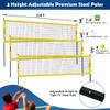 TOLEAD Portable Volleyball Net, Outdoor Volleyball Set with Height Adjustable Poles, Volleyball Ball, Pump, Boundary Line and Carrying Bag for Backyard Beach Pool view 2