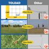 TOLEAD Portable Volleyball Net, Outdoor Volleyball Set with Height Adjustable Poles, Volleyball Ball, Pump, Boundary Line and Carrying Bag for Backyard Beach Pool view 3