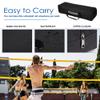 TOLEAD Portable Volleyball Net, Outdoor Volleyball Set with Height Adjustable Poles, Volleyball Ball, Pump, Boundary Line and Carrying Bag for Backyard Beach Pool view 4