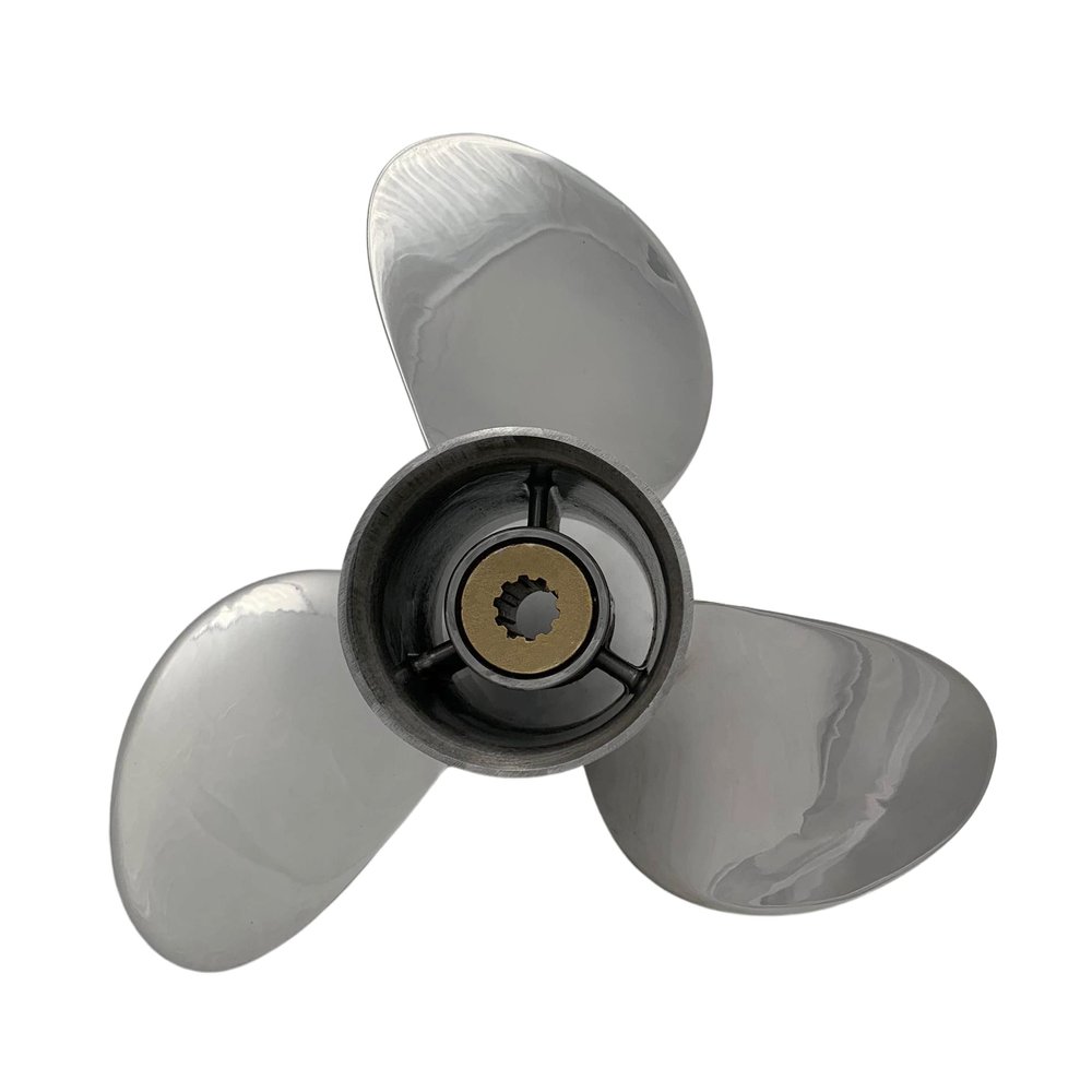 ARKDOZA Propeller 9 1/4x10 Fit for Suzuki Outboard 9.9HP-15HP 3 Blades Stainless Steel Prop SS 10 Tooth Propel RH OEM NO: 58100-93733-019 9.25x10