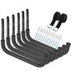 Heavdace 6 Pack Kayak Storage Racks, 15.5Inch Heavy Duty Garage Storage SUP Hooks, Wall Mount Surfboards Hanger view 1