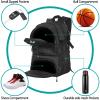 WOLT | Basketball Backpack Large Sports Bag with Separate Ball Holder & Shoes Compartment, Best for Basketball, Soccer, Volleyball, Swim, Gym, Travel(Black) view 4