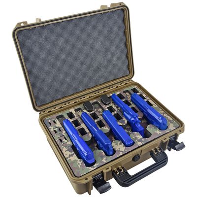 5 Pistol 18 Magazine DORO Gun Case - Sahara Case with Digital Camo Custom Foam Insert - Waterproof, Heavy Duty - Tactical Firearms and Ammunition Holder, 18 x 14 x 7-Inches