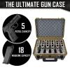 5 Pistol 18 Magazine DORO Gun Case - Sahara Case with Digital Camo Custom Foam Insert - Waterproof, Heavy Duty - Tactical Firearms and Ammunition Holder, 18 x 14 x 7-Inches view 3