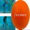 BIO Sports Water Resistance Ball for Full Body Low Impact Pool Workout (Orange) view 1