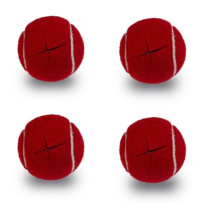 RMAMSCOV Tennis Balls for Walkers 4 Pack, RMASCOV Precut Tennis Balls for Walkers,Walker Balls Tennis Ball for Chair Legs (Red)