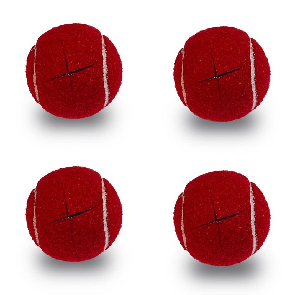 RMAMSCOV Tennis Balls for Walkers 4 Pack, RMASCOV Precut Tennis Balls for Walkers,Walker Balls Tennis Ball for Chair Legs (Red)