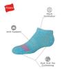 Hanes Girls' Comfort Fit Heel Shield and No Show Socks, 10-Pair Packs, Assorted, Small view 3