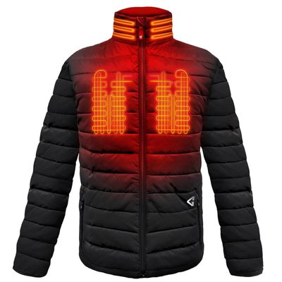 Gerbing 7V Men's Khione Jacket 2.0 Heated Puffer Jacket for Men -Winter Apparel for Cold Temperature - 8 Hour Run Time Black L