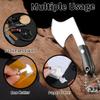 HAOXU MIni Hatchet Pocket Knife Tiny Axe Knife Set Damascus Small Hatchet for Package Opener Box Cutter Outdoor Camping - Set of 4 view 3