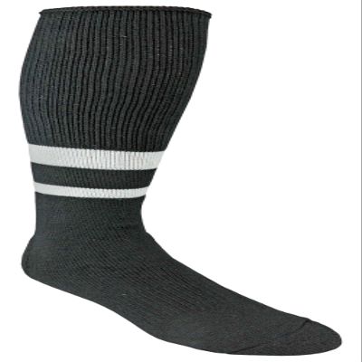 Epic Adult Black/White Soccer Referee Pro Kneehigh/Otc Socks Pair (LARGE) SOCK SIZE PR