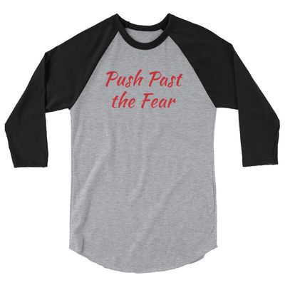 3/4 Sleeve Raglan Shirt Heather Grey/Black