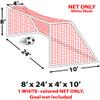 Epic 3Mm 8X24x4x10 White Soccer Goal Net -Each 8X24X4X10 - SN10 (Each) view 1
