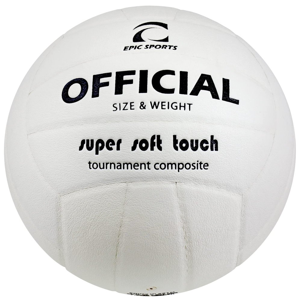 Epic Official Pro Indoor Super Soft White Volleyball Official Size