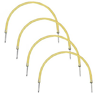 Epic Yellow Soccer Arches Passing Training Arc Set (4 - Each) 12" Tall X 20" Wide 12" Tall X 20" Wide (Set/4)