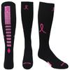 Epic Youth Breast Cancer Black Pink Ribbon Hero Kneehigh/Otc Socks Pair Black/Pink (SMALL) SOCK SIZE PR view 1