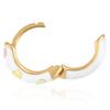 14K Gold Plated Sterling Silver Enamel Color Huggie Hoop Earrings for Women  Wide Range of Vibrant Color Options Available view 4