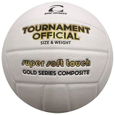 Epic Gold Series Tournament Official Game White/Gold White/Yellow Volleyball Official Size